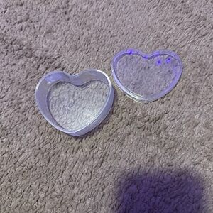 Plastic heart dish with lid